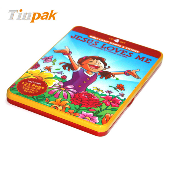 儿童教育视频DVD收纳盒|幼教课程DVD版包装铁盒