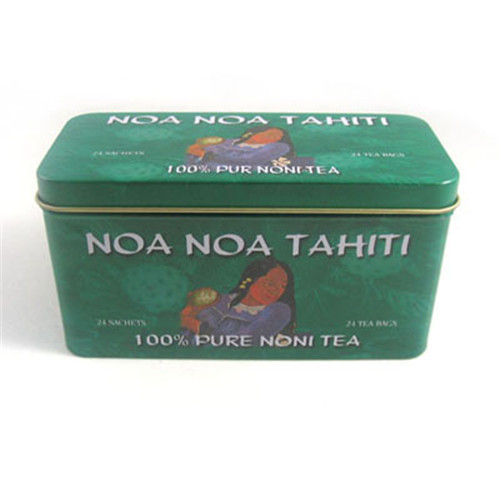 长方形绿茶茶叶铁皮盒定做厂