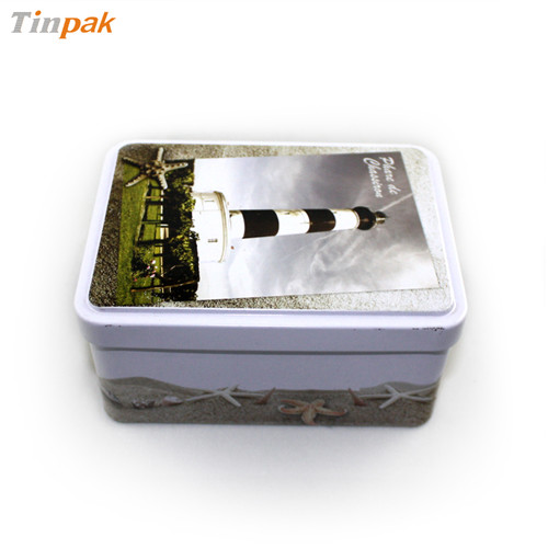 深圳减肥绿茶包装铁盒|方形减肥绿茶铁盒子