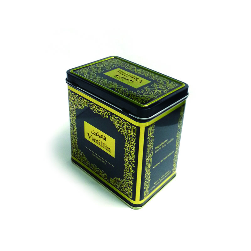 厂家生产长方形咖啡包装马口铁盒