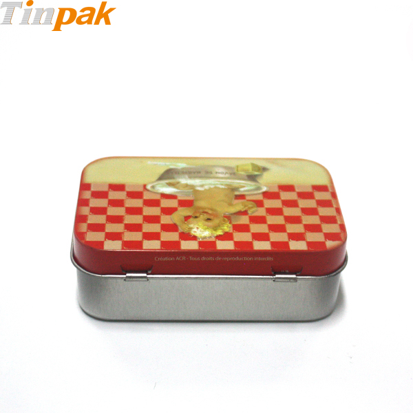 马口铁长方形连体盖手工皂小方盒制罐厂