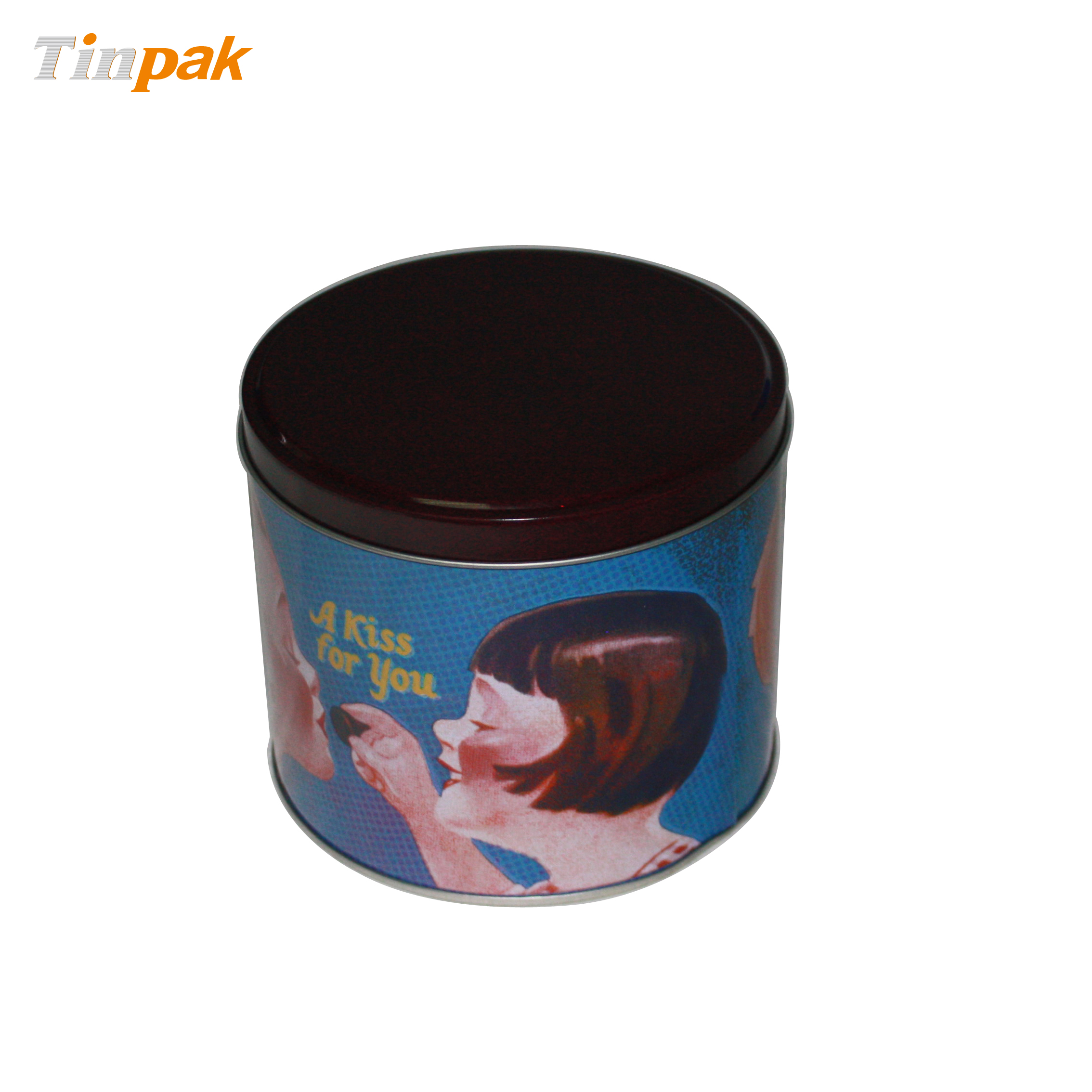 圆形儿童饼干铁盒生产制作厂家